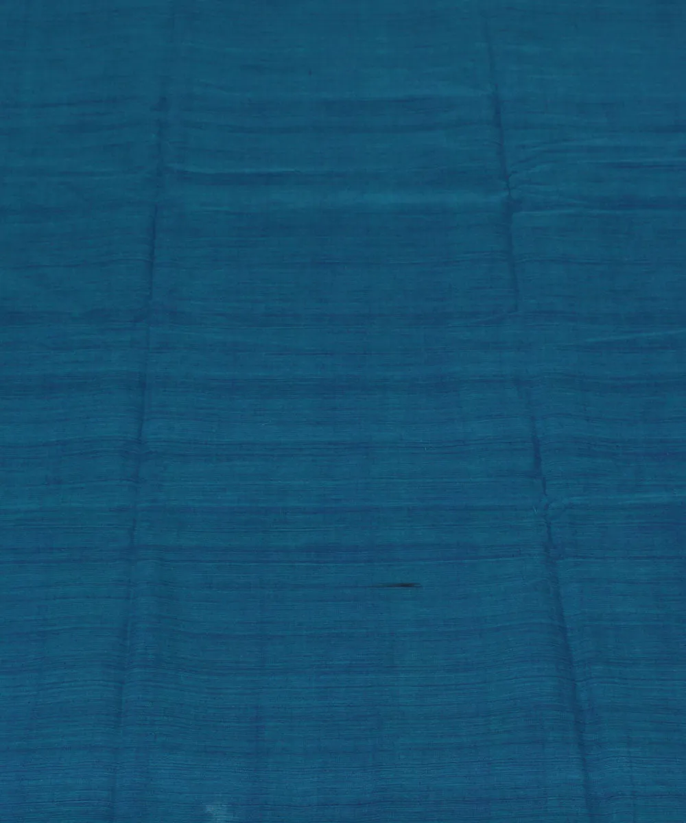 0.6m Blue Green Handloom Mangalagiri Cotton Fabric