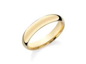 14K Y Gold 4.5mm Wedding Band 4.3grms SZ10