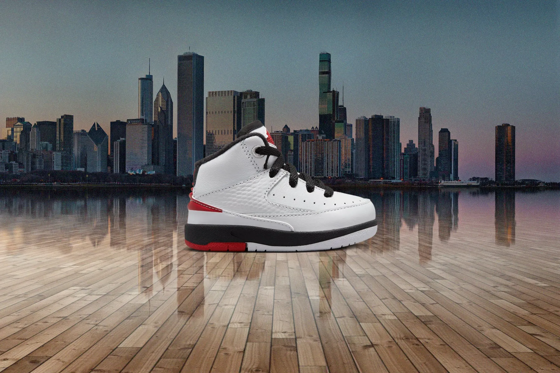 Air Jordan 2 Retro (TD) Chicago - White/Varsity Red/Black