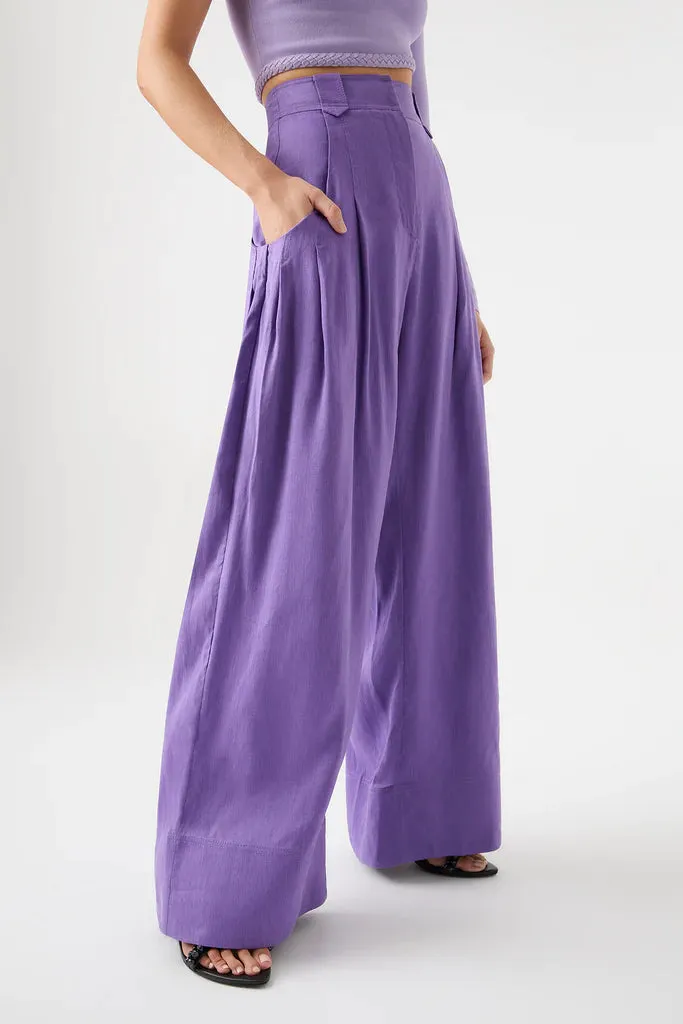 AJE Equinox Pleated Wide Leg Pant