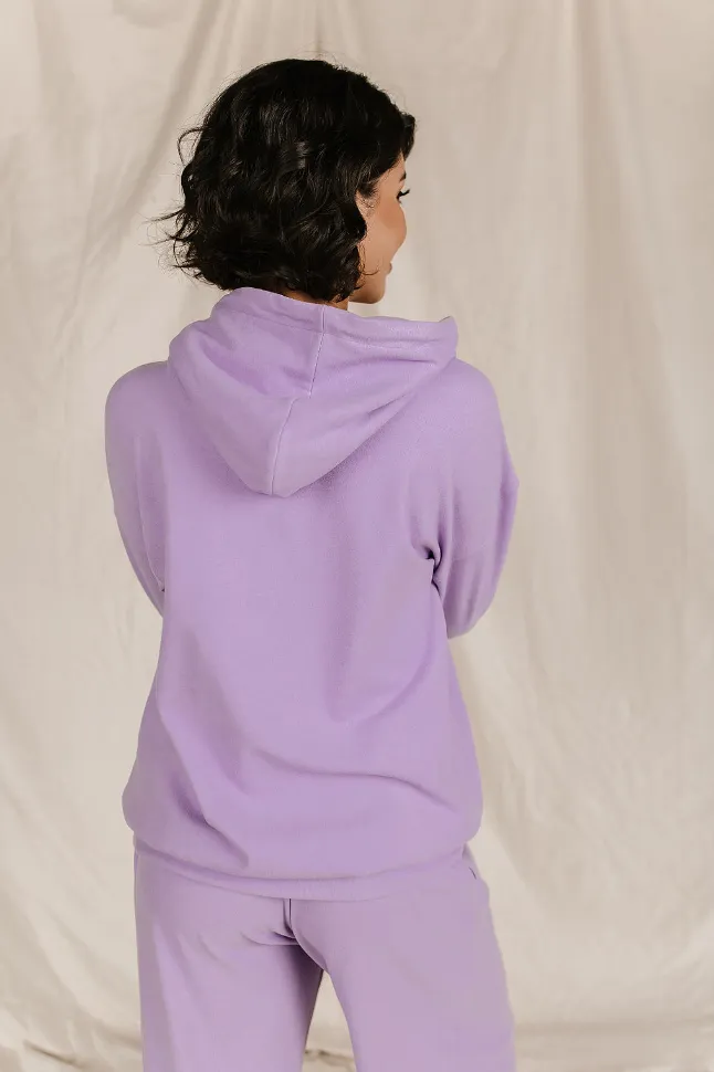 Ampersand Avenue Performance Fleece University Hoodie - Wisteria