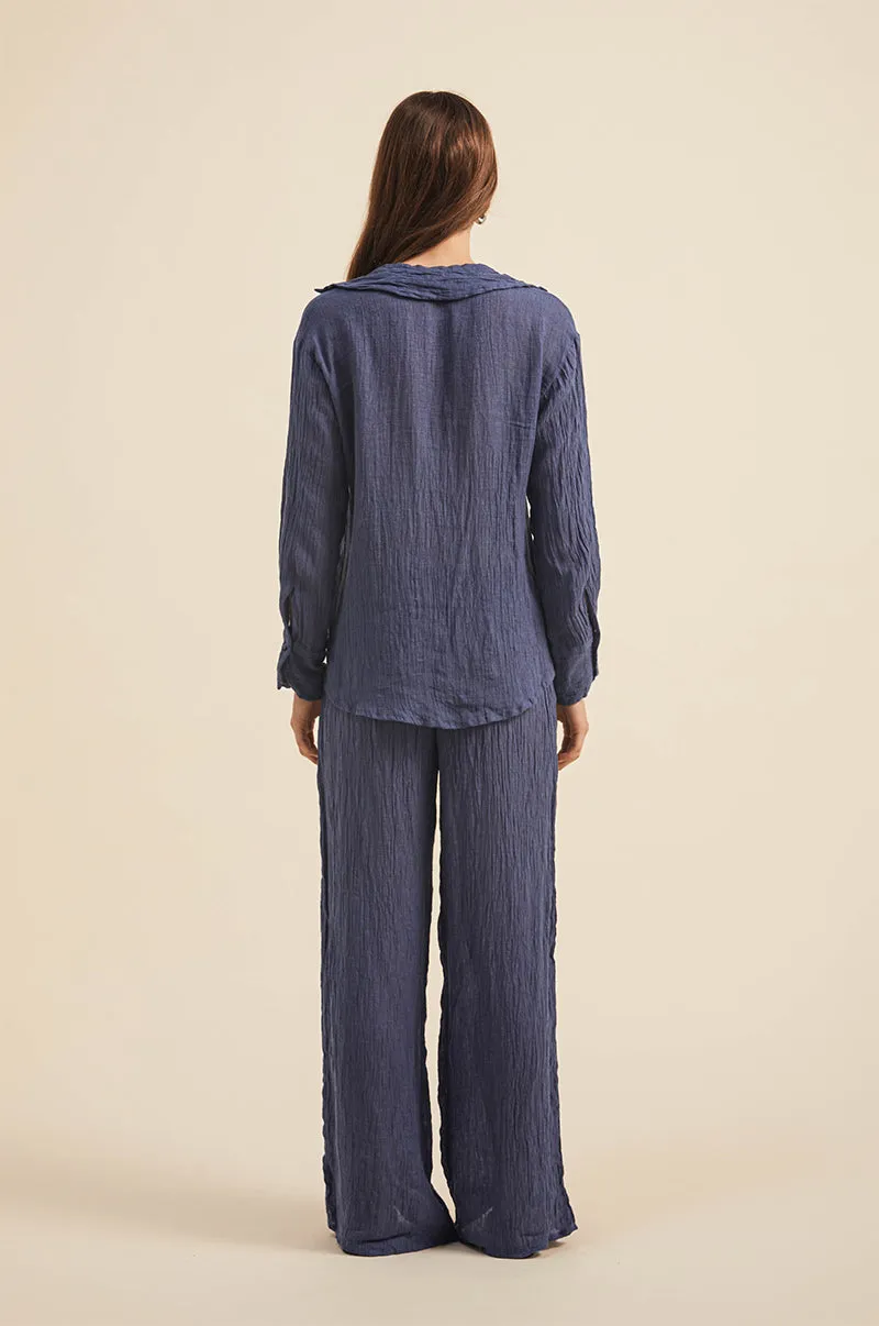 ANTHEA Blouse - twilight linen