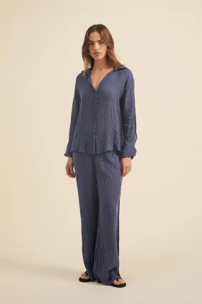 ANTHEA Blouse - twilight linen