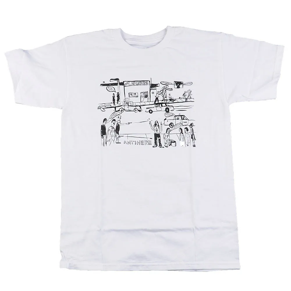 Anti-Hero J-Street S/S - White/Black - Men's T-Shirt