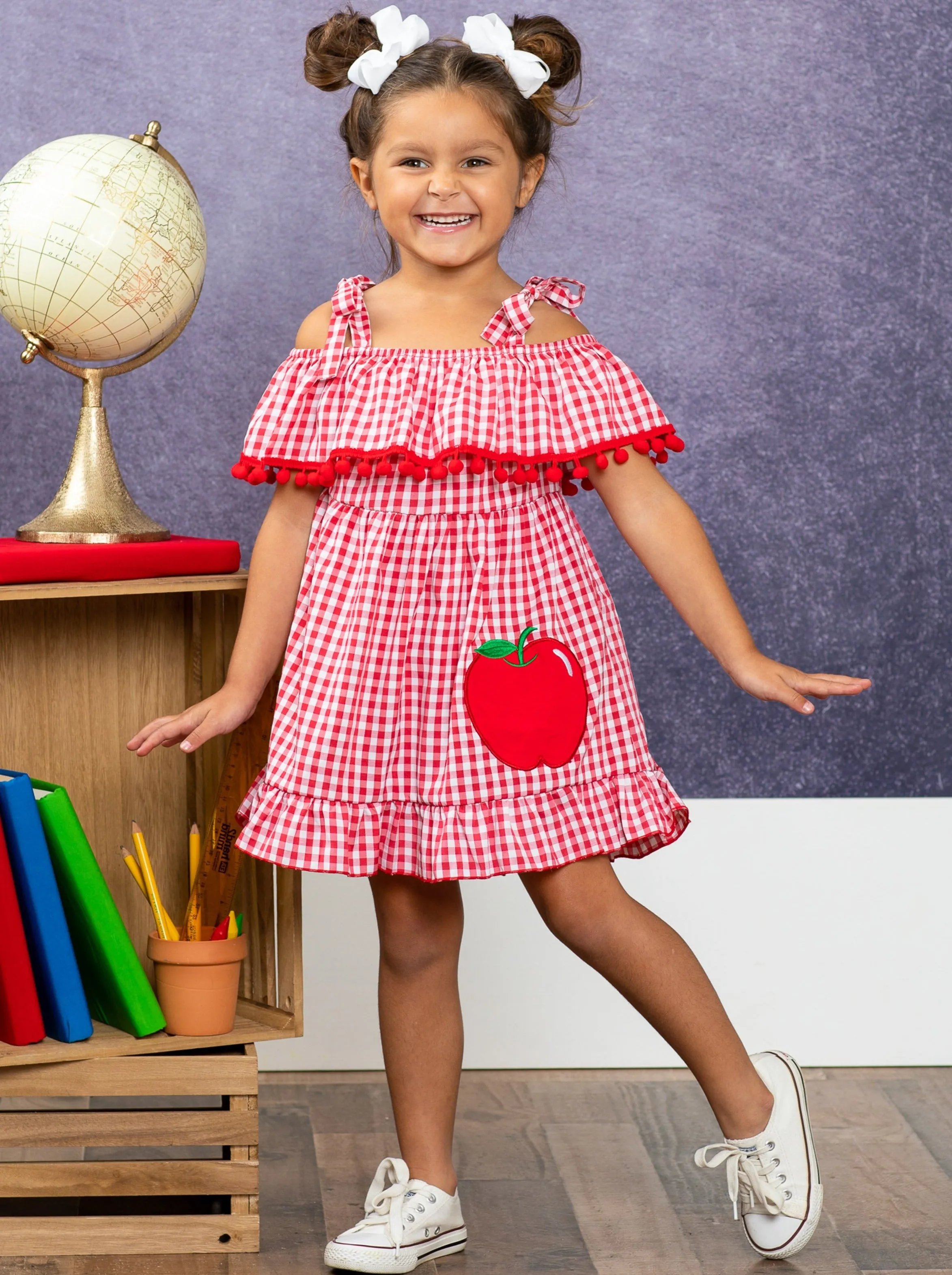 Apple of My Eye Plaid Sundress