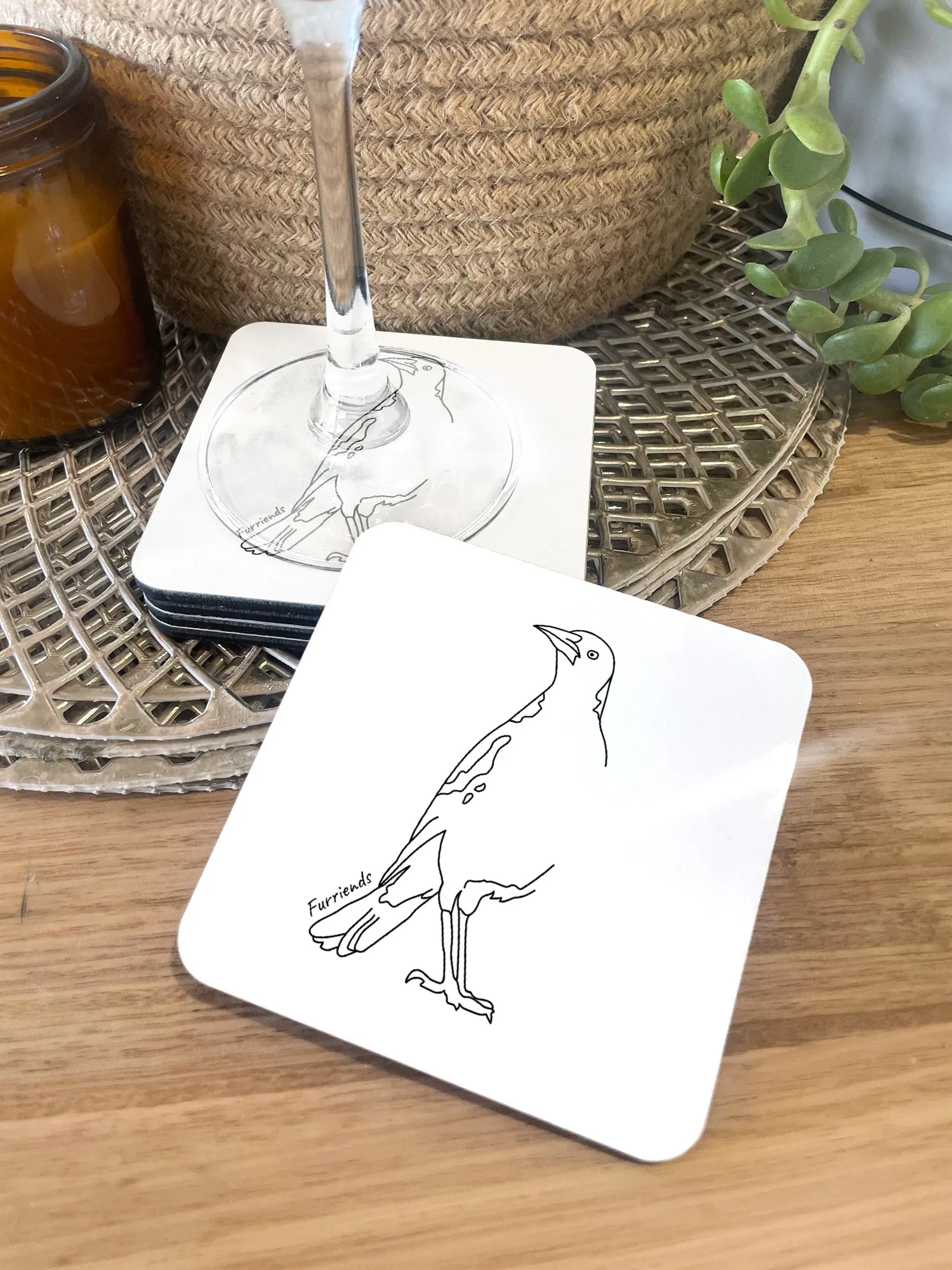 Australian Magpie Coaster