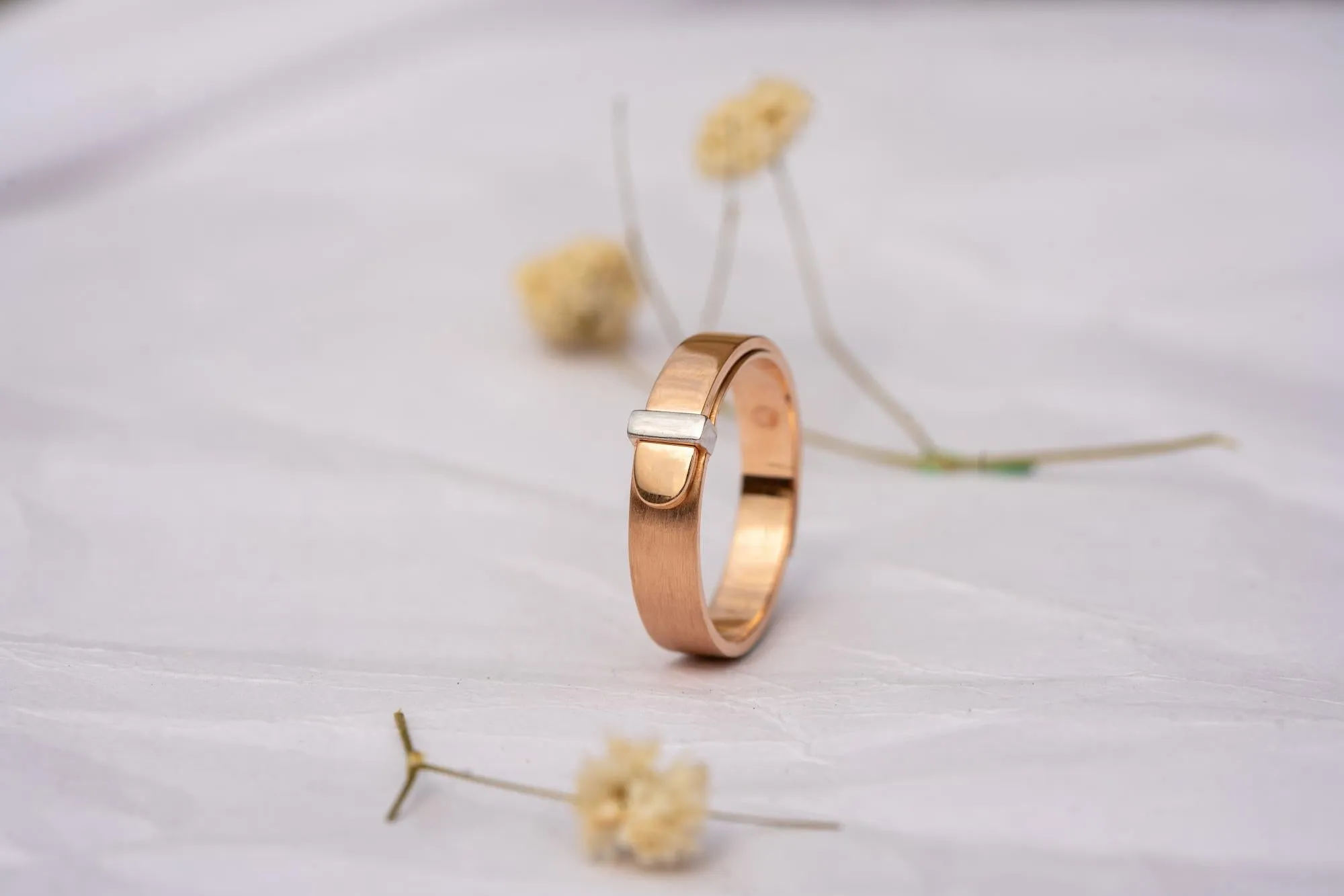 Belt Buckle Statement Band Ring