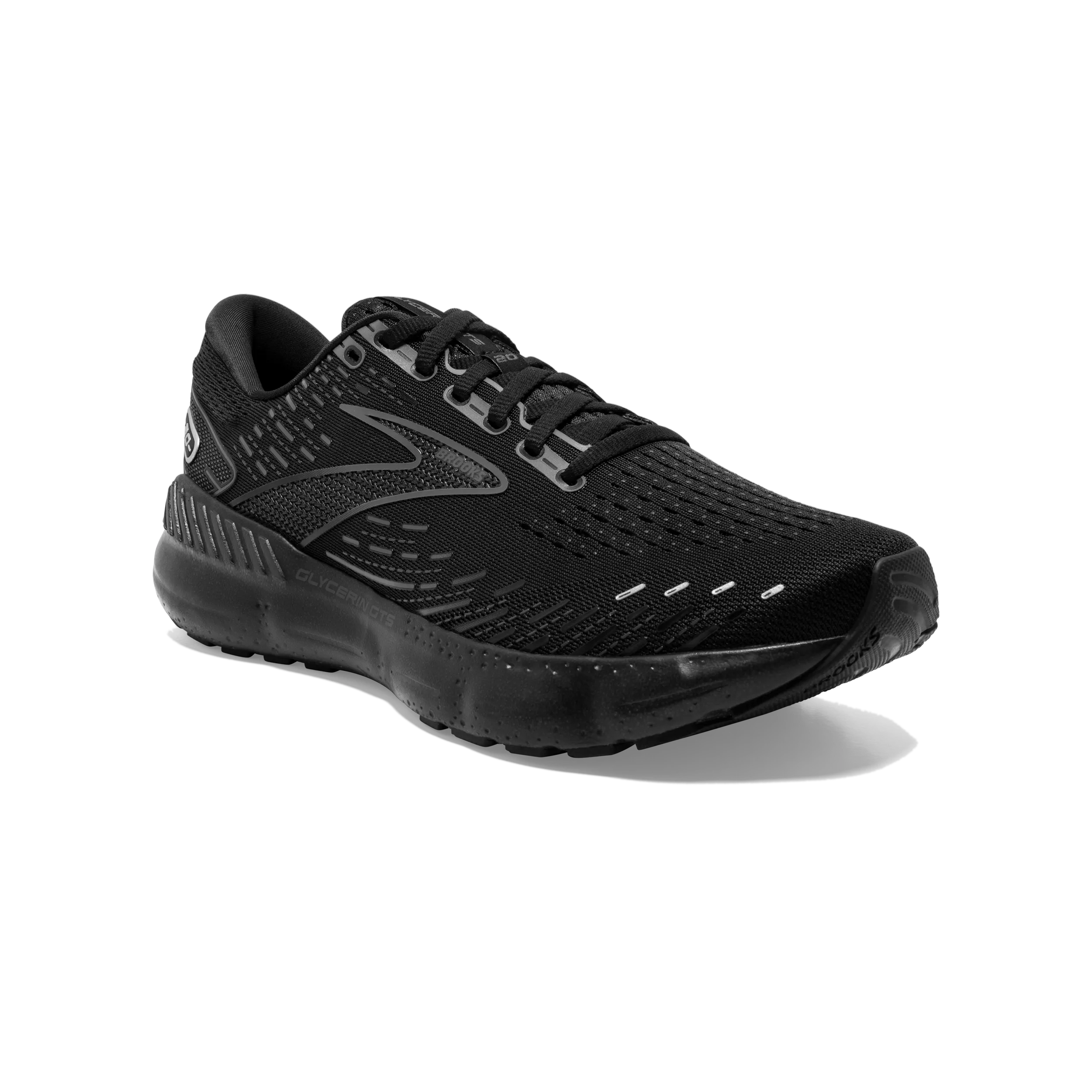 Brooks Glycerin GTS 20 (2E Width) - Black/Black/Ebony (Mens)