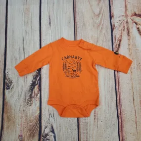 CARHARTT ORANGE LONG SLEEVE ONESIE