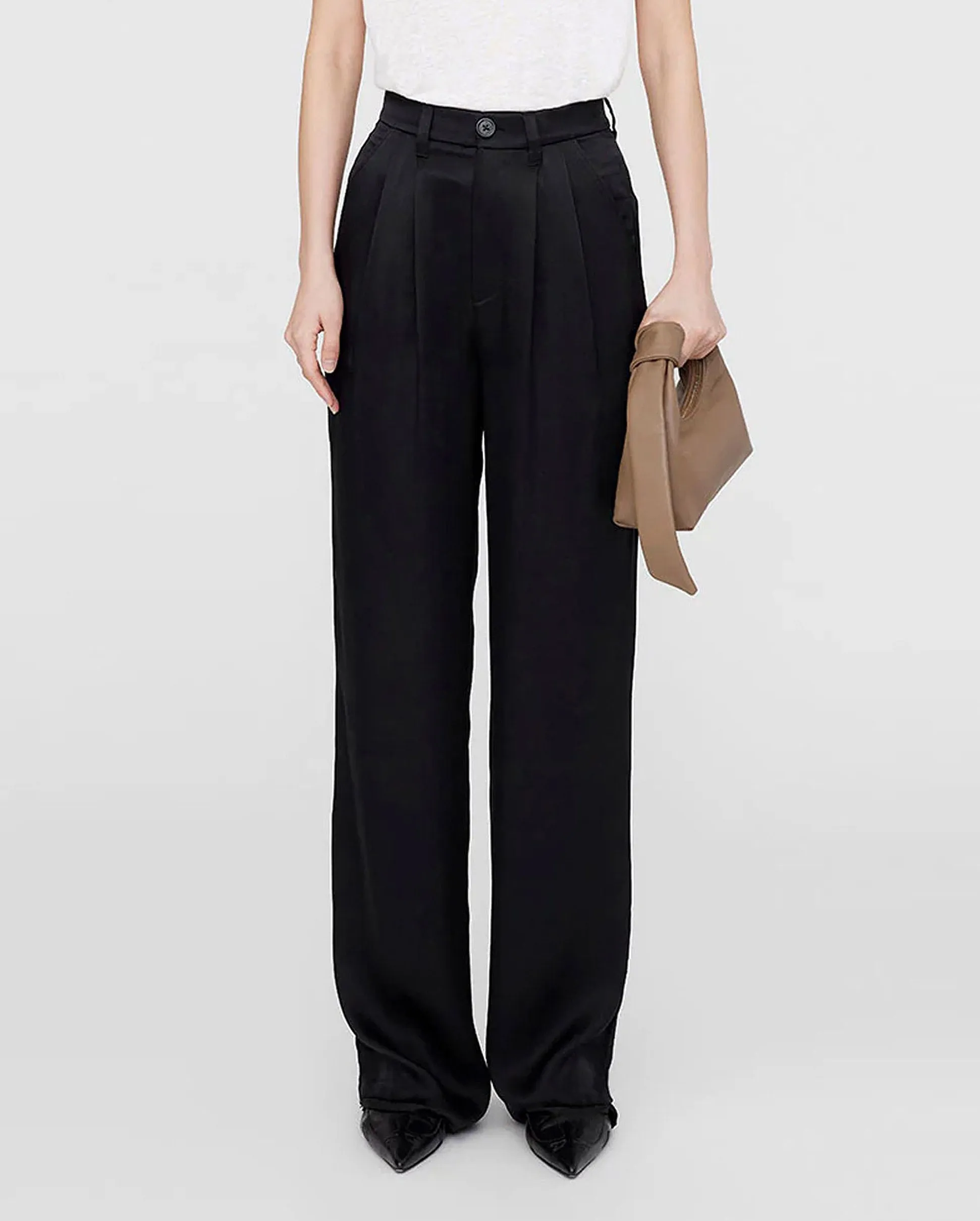 CARRIE PANT / BLACK SILK