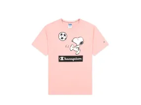 CHAMPION By Todd Snyder T-Shirt Unisex Snoopy Peanuts Coral Rosa 217808