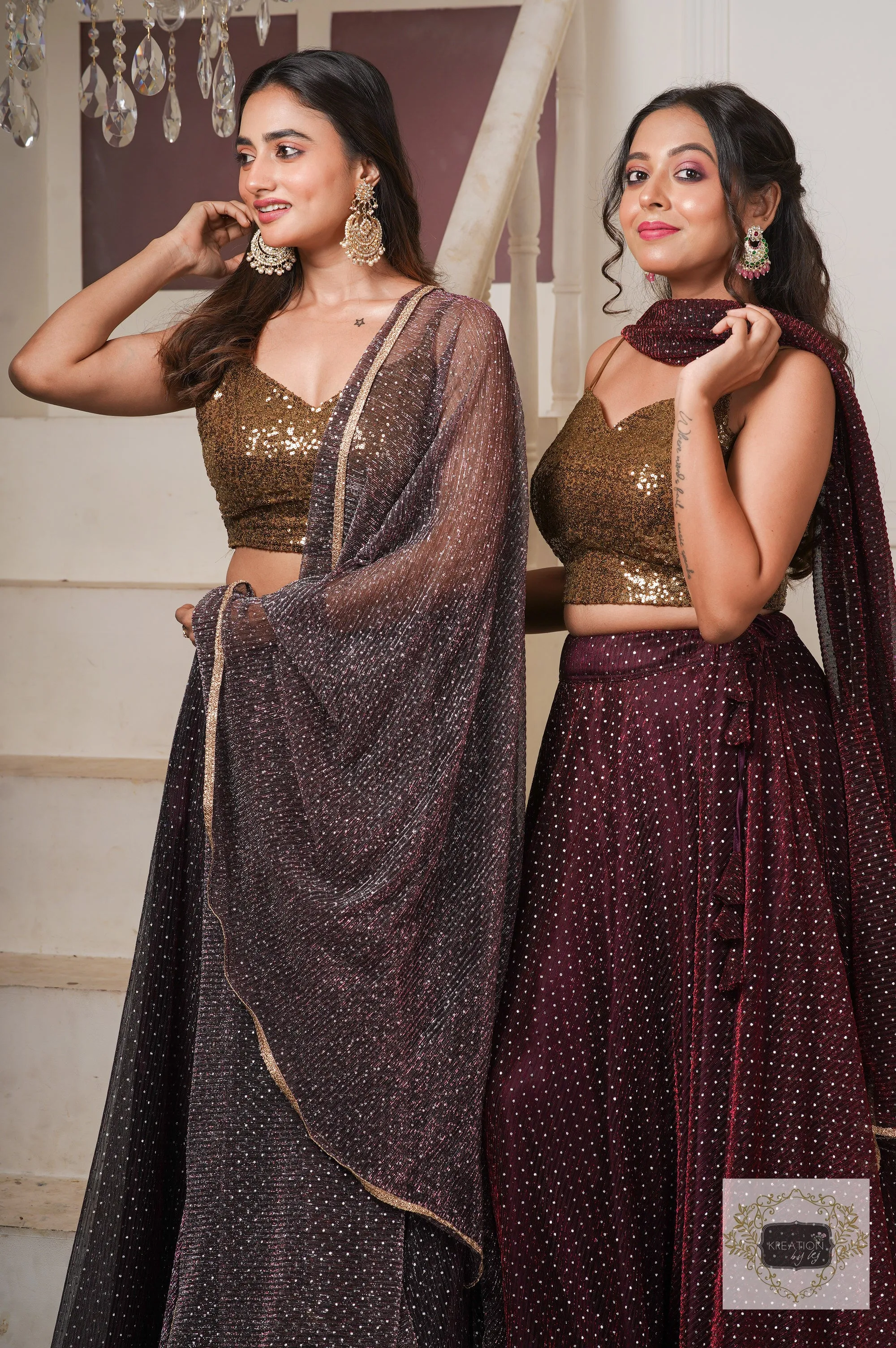 Cola Cocktail Flared Lehenga Set