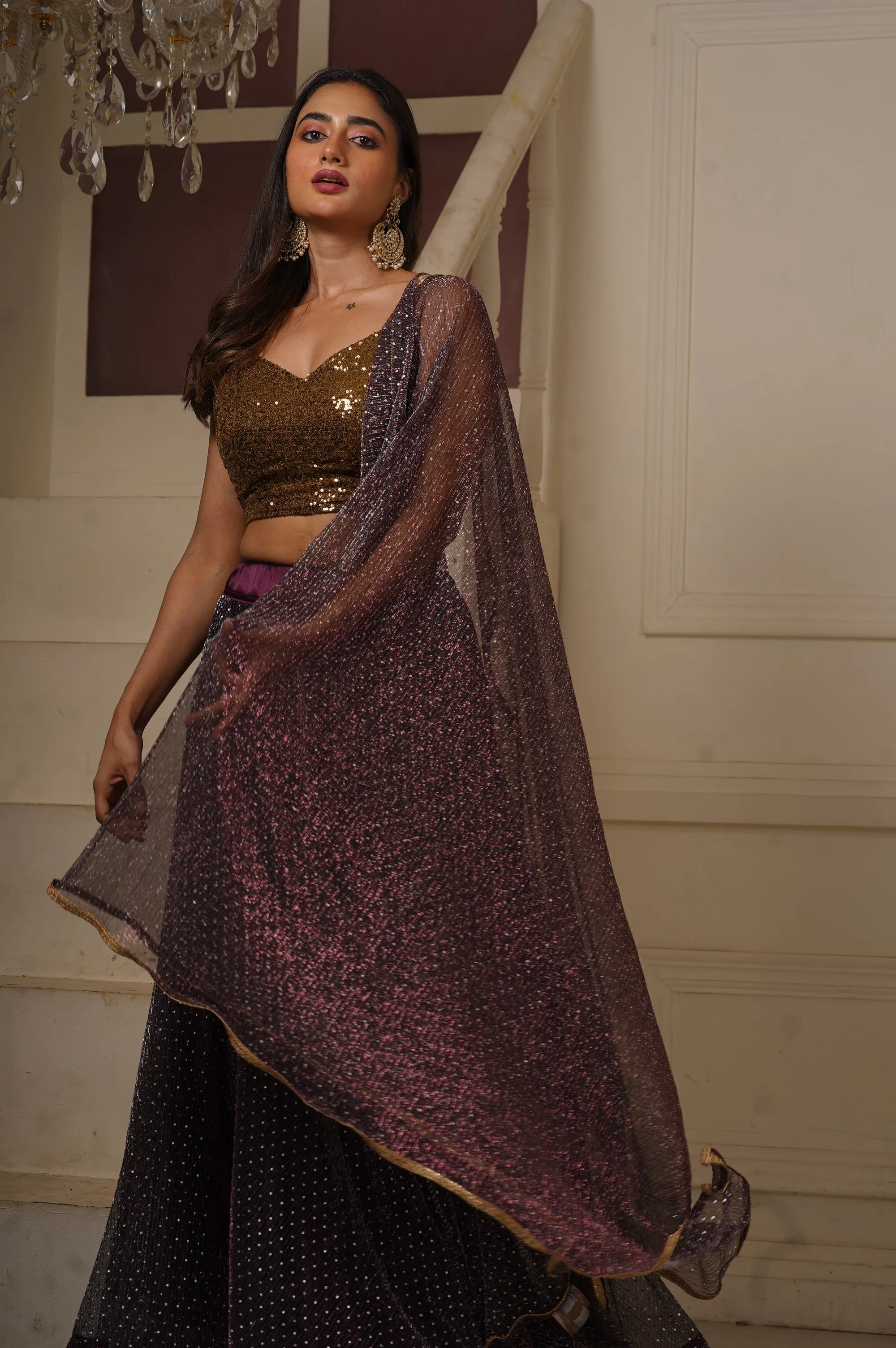 Cola Cocktail Flared Lehenga Set