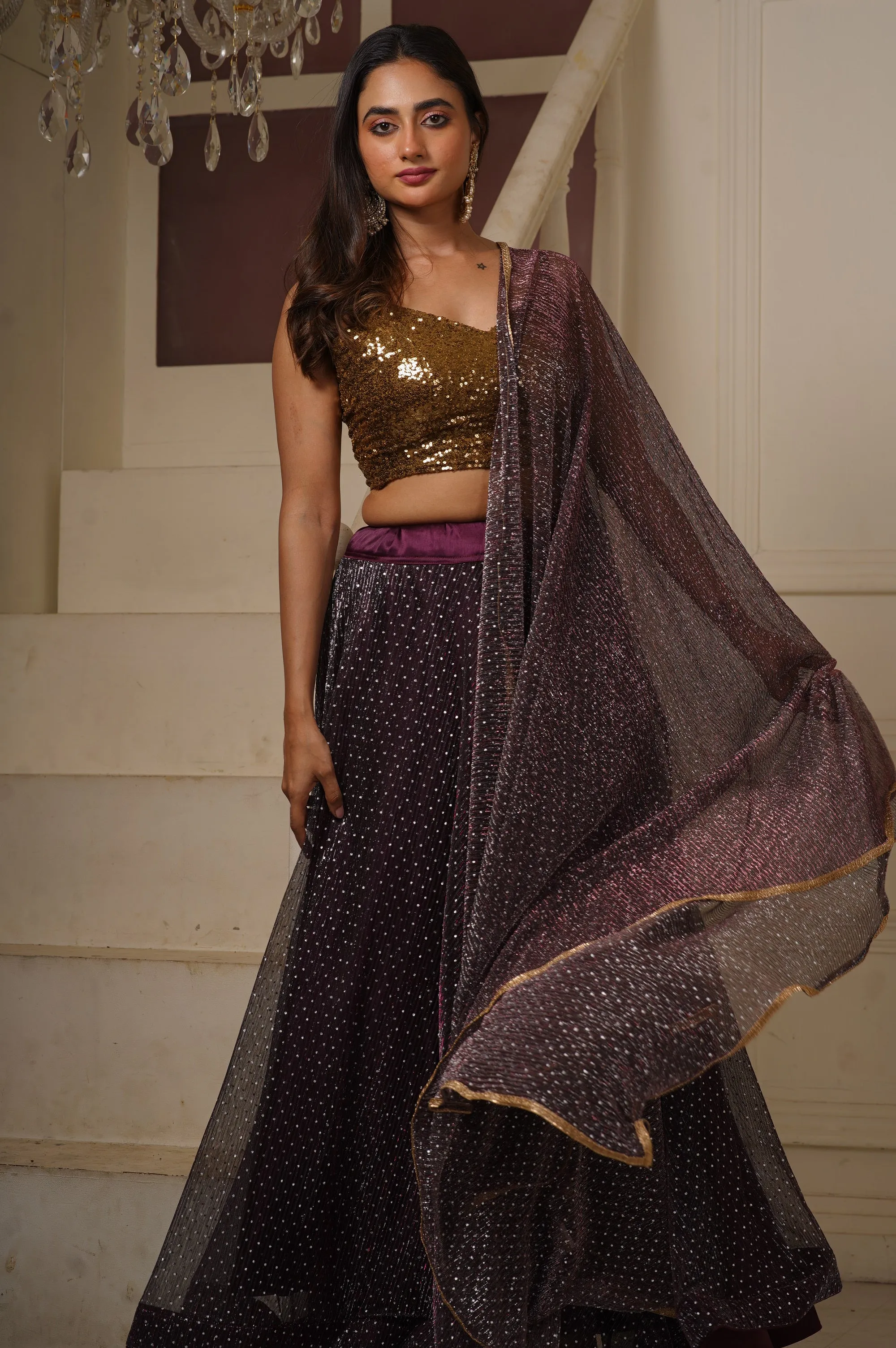 Cola Cocktail Flared Lehenga Set