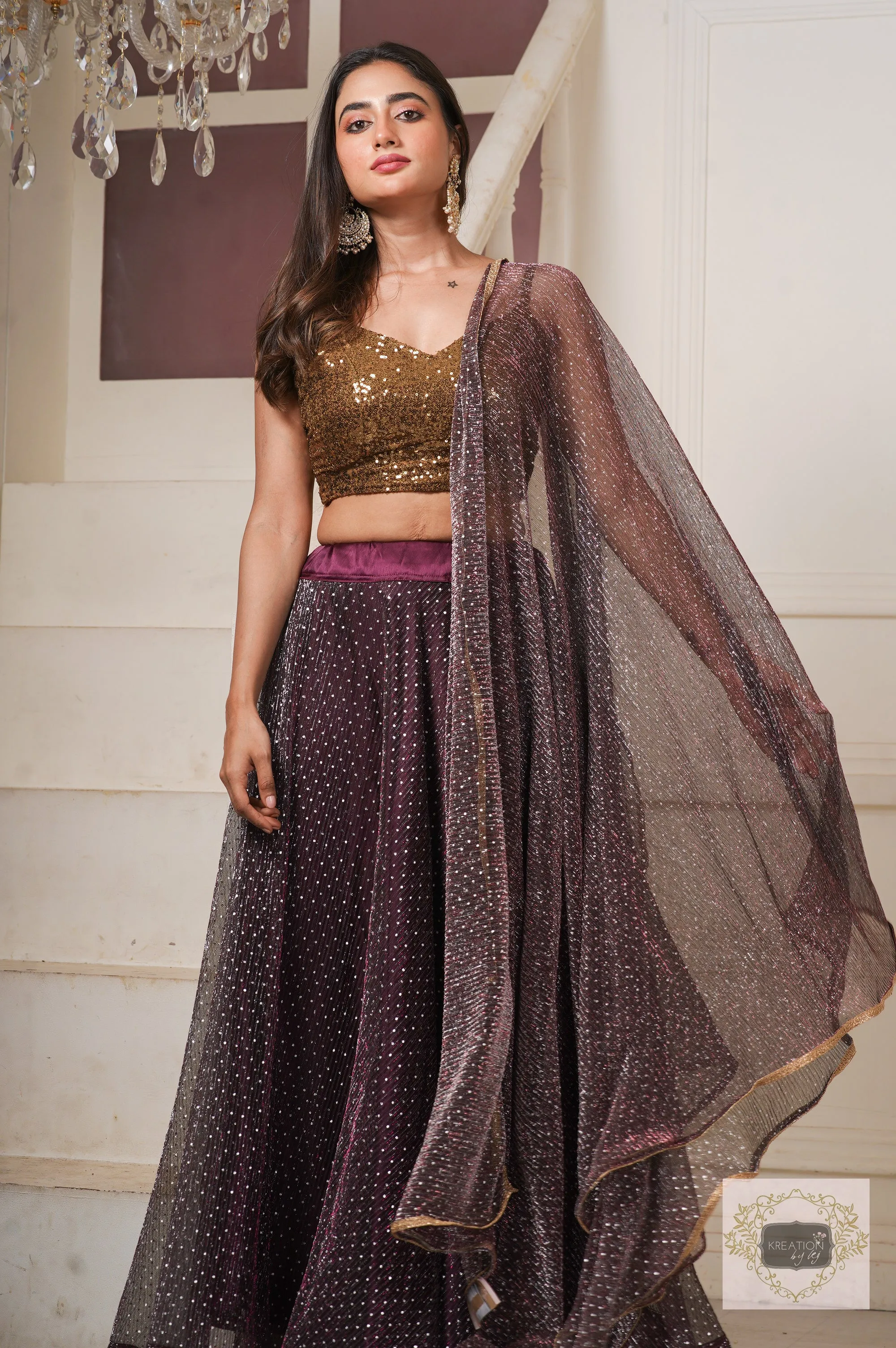 Cola Cocktail Flared Lehenga Set