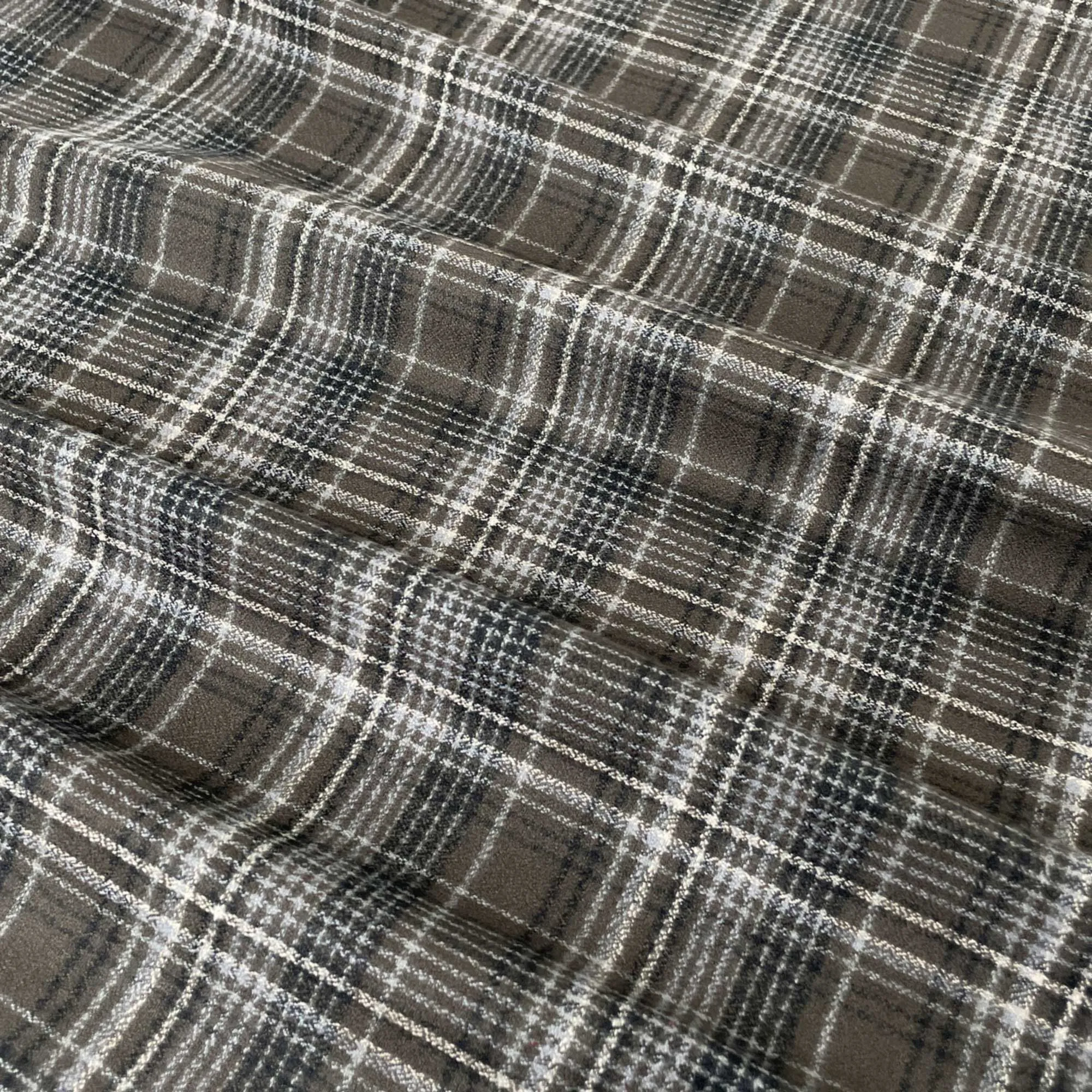 Cozy Organic Cotton Flannel in Shadow Plaid