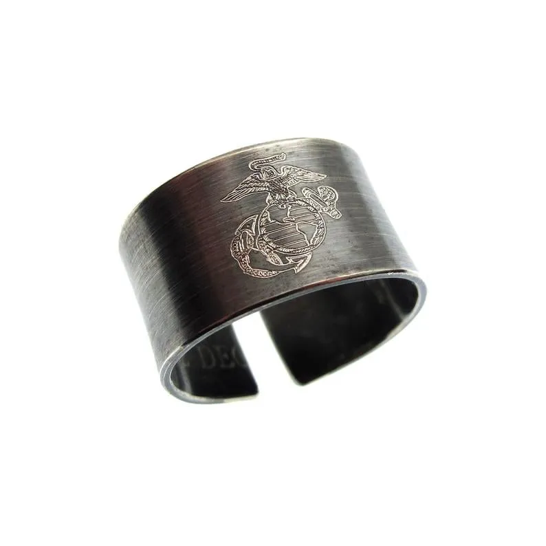 Customizable Ring For Military Crew, Personalized US Army Ring