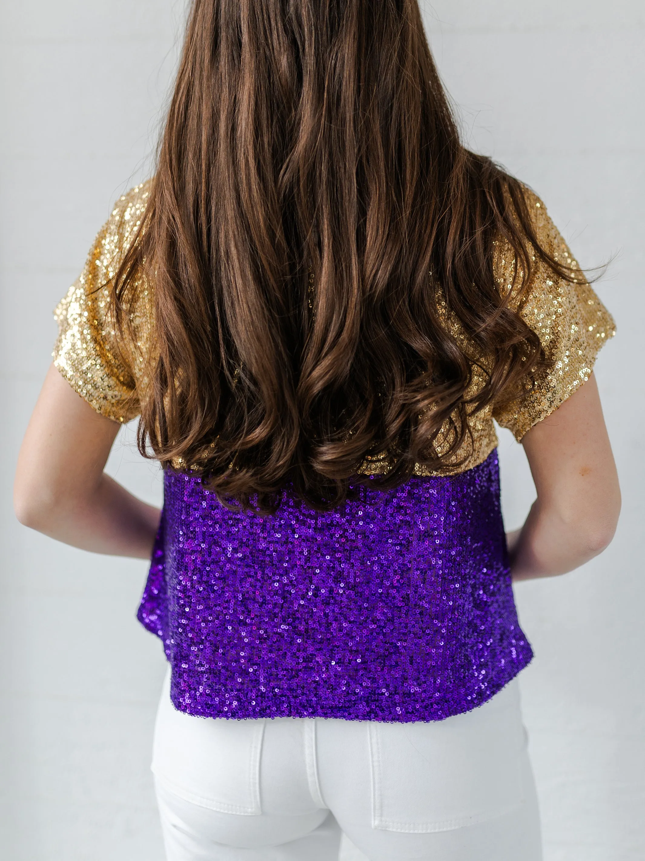 Diane Top | Purple   Gold