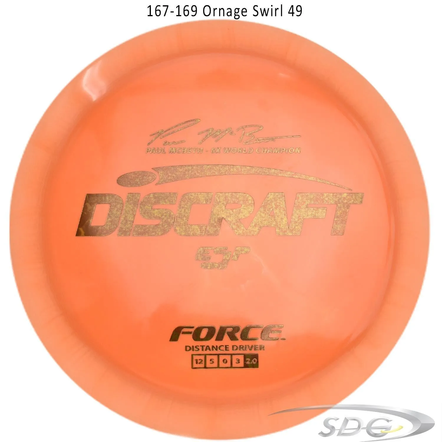 Discraft ESP Force 6X Paul McBeth Signature Disc Golf Distance Driver