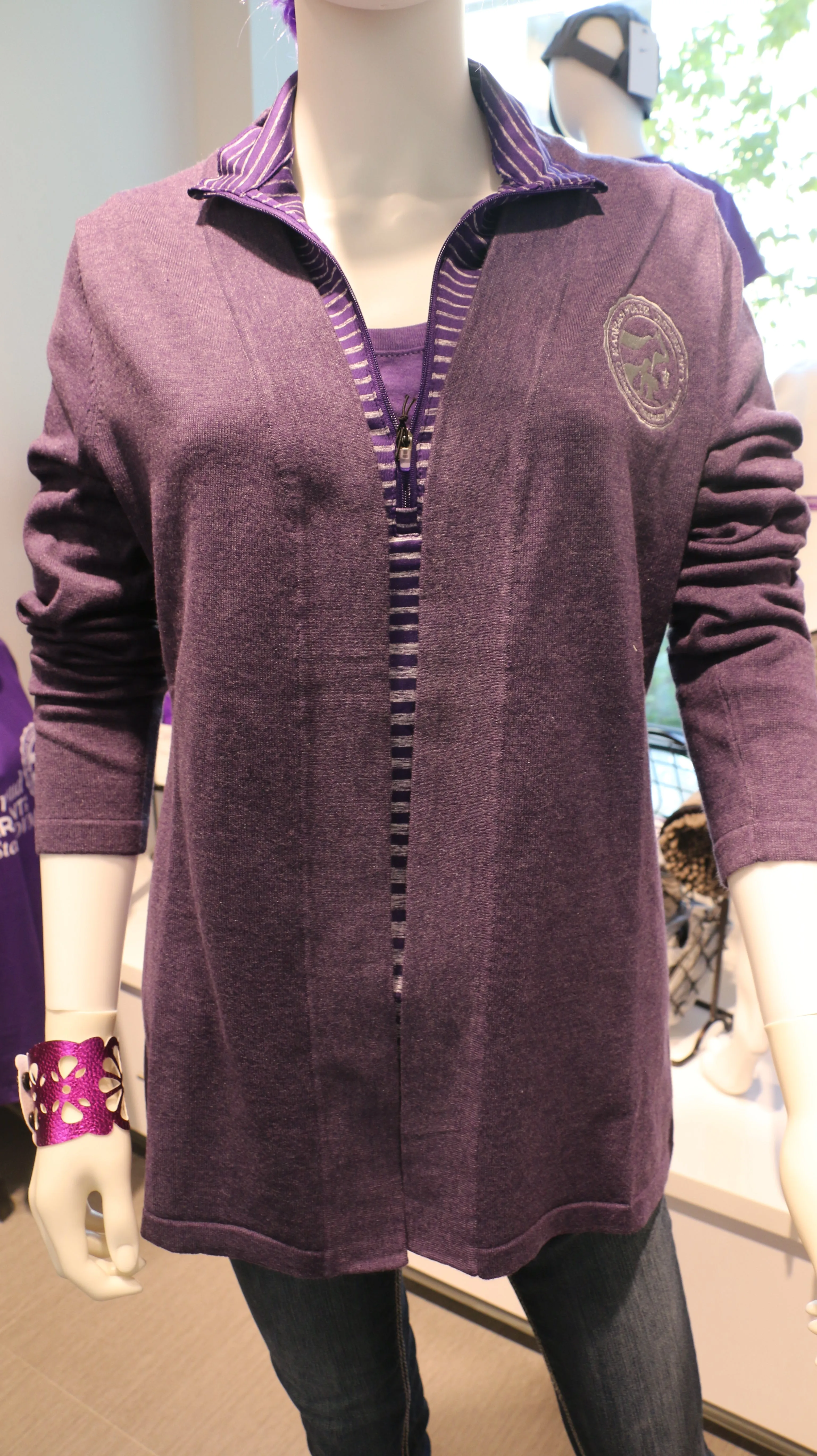 Edwards Cardigan Sweater - Grape