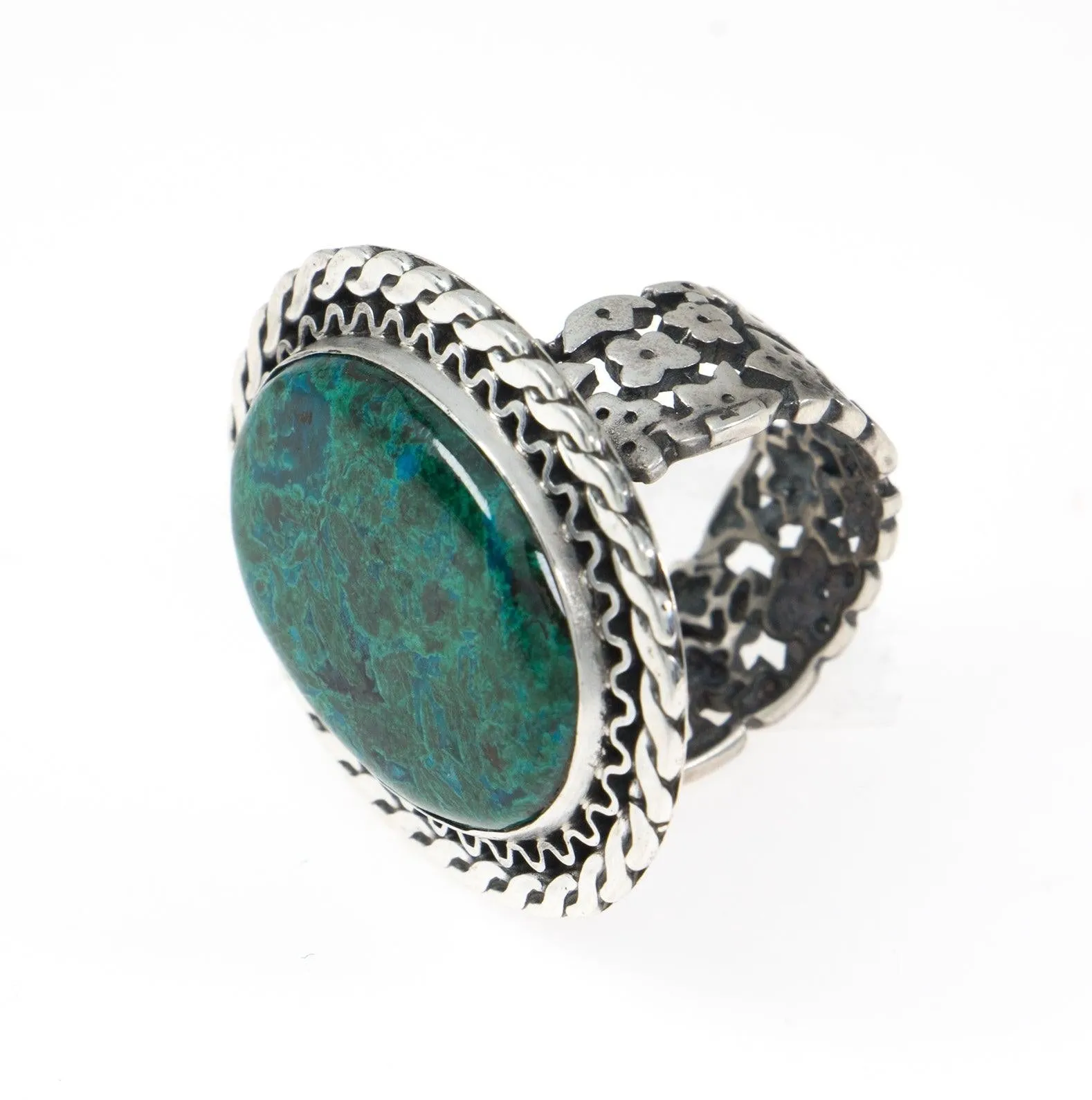 Eilat Stone Ring in 925 Sterling Silver #4