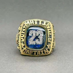 Estate 14K Y Gold H-I/SI1-SI2 Diamond 1998 issued Don Mattingly Career Ring