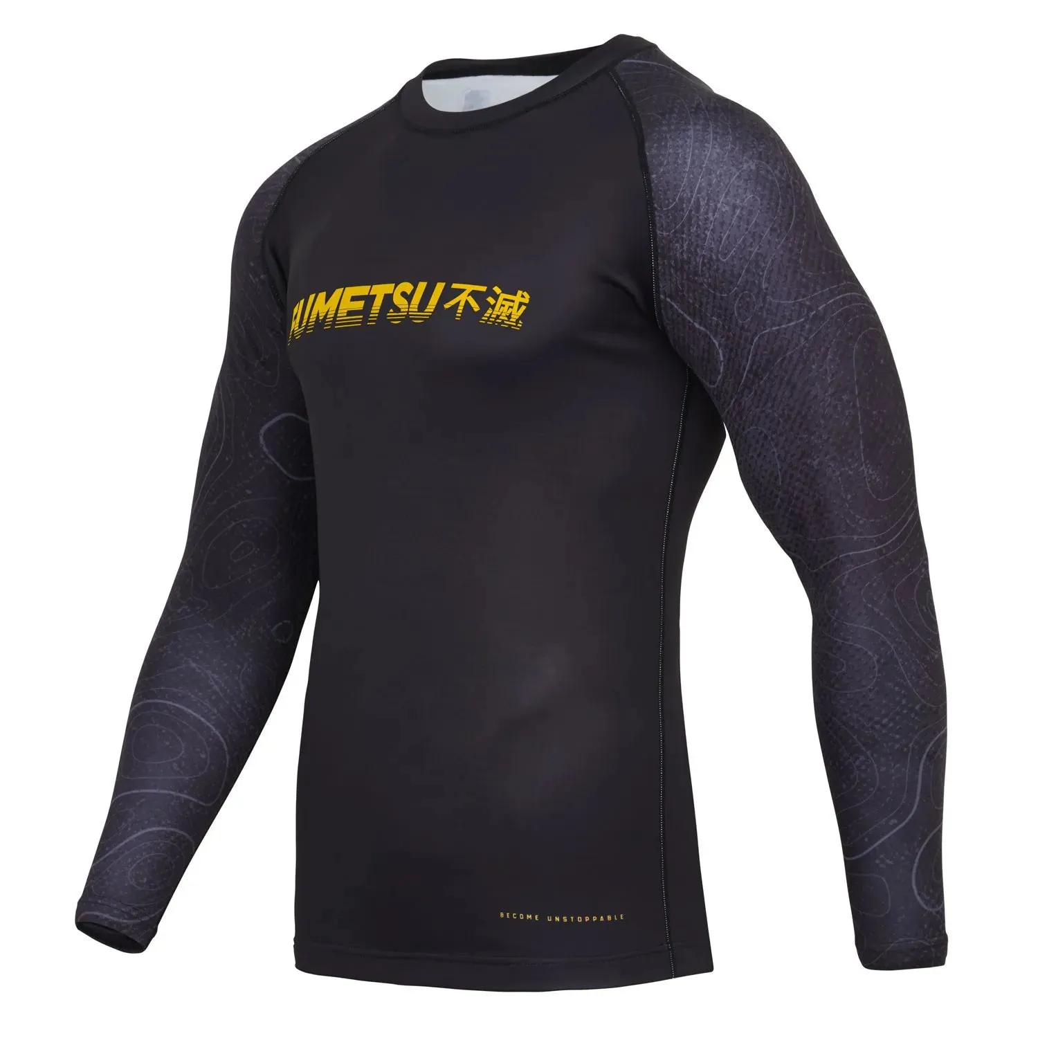 Fumetsu Arc Long Sleeve BJJ Rash Guard MMA Black