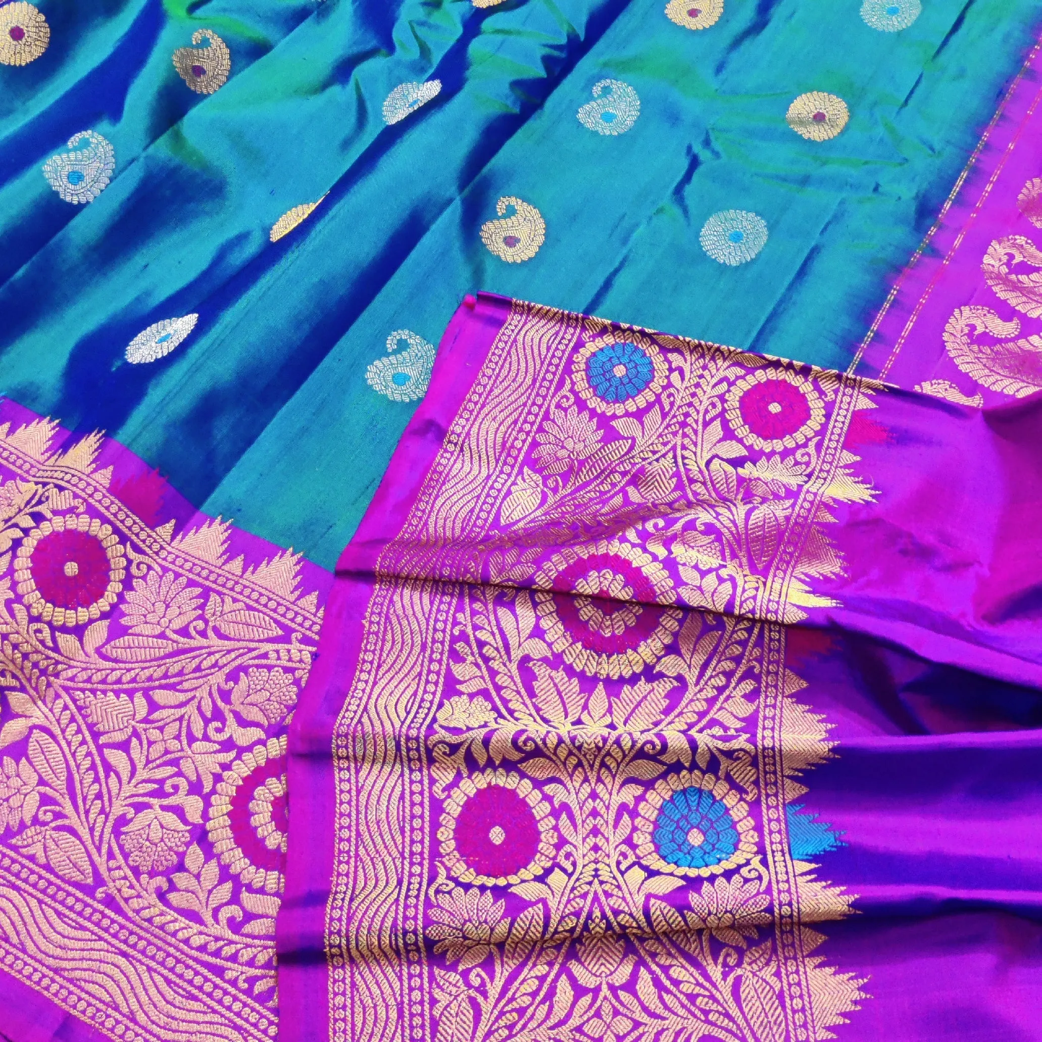 Gadwal Pure Paithani Saree - GPS76