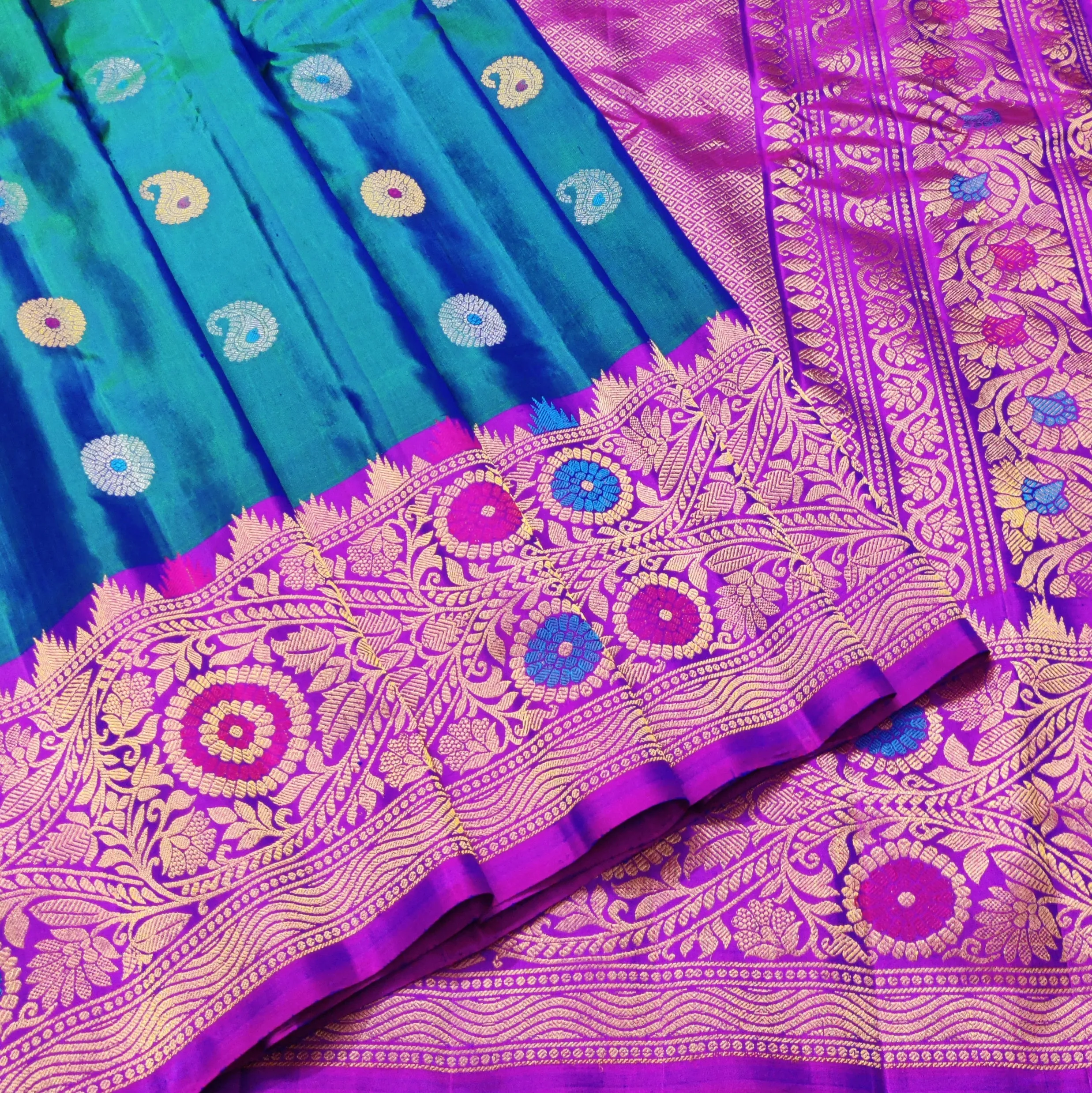 Gadwal Pure Paithani Saree - GPS76