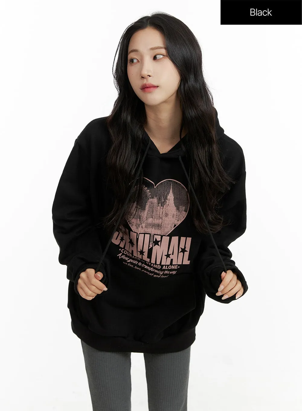 Graphic Oversized Hoodie CF415