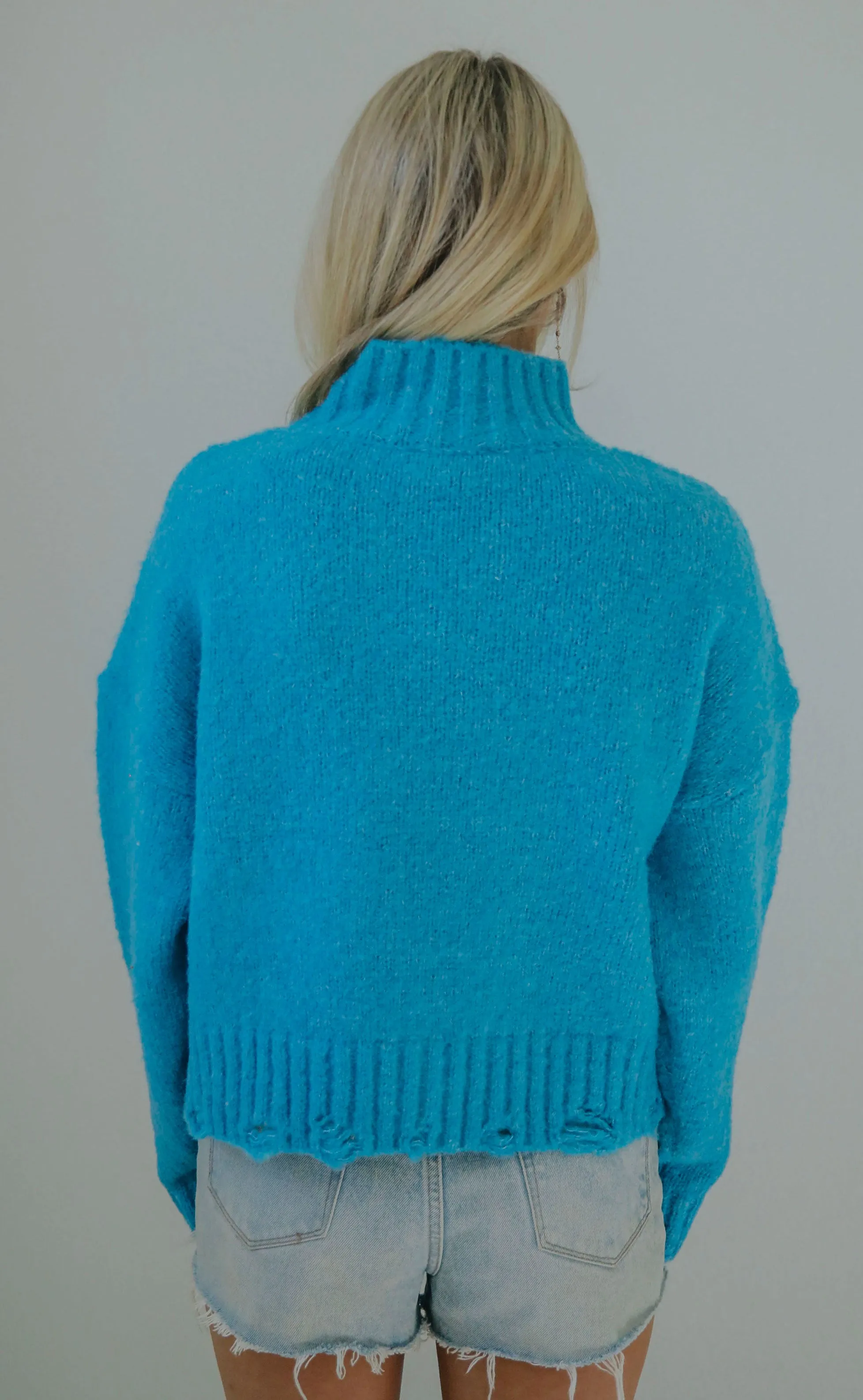 hold it down sweater - blue