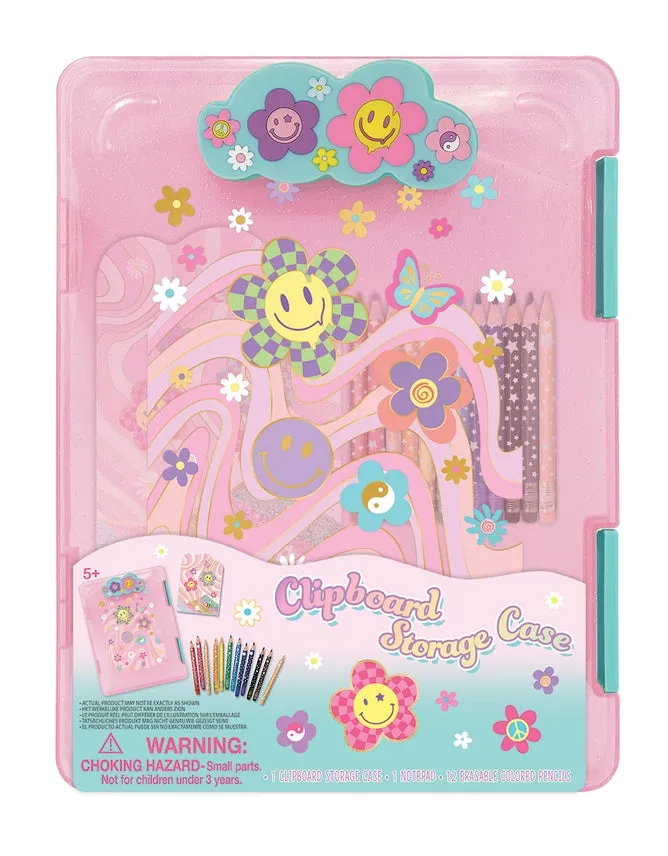 Hot Focus Clipboard Storage Case - Groovy Flower