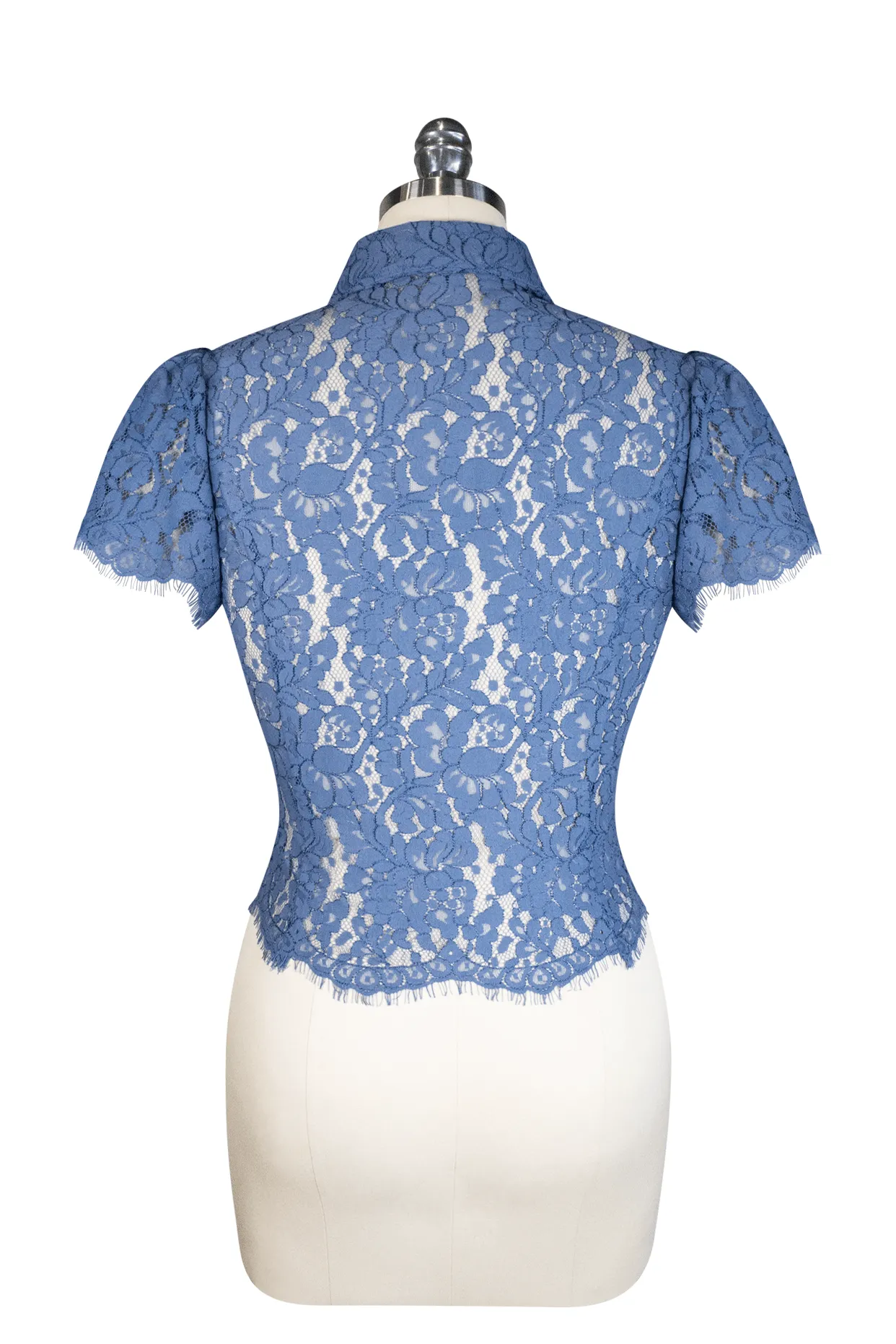 La Luna Lace Blouse (Smokey Blue)