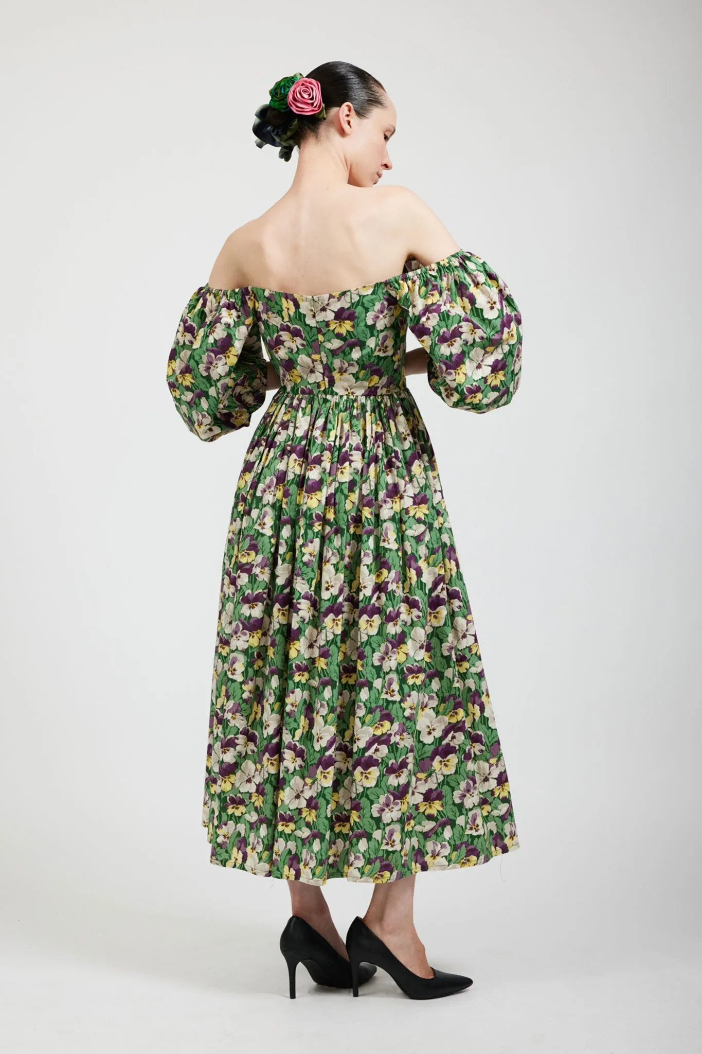 Laura Ashley x BATSHEVA Fells Dress in Sutterton