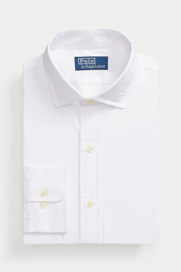 Long-Sleeve Luxury Poplin Dress Shirt