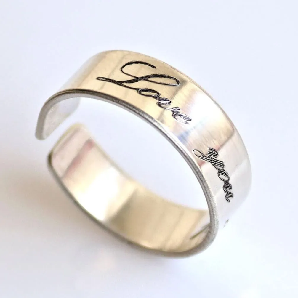 Love Message Ring for her