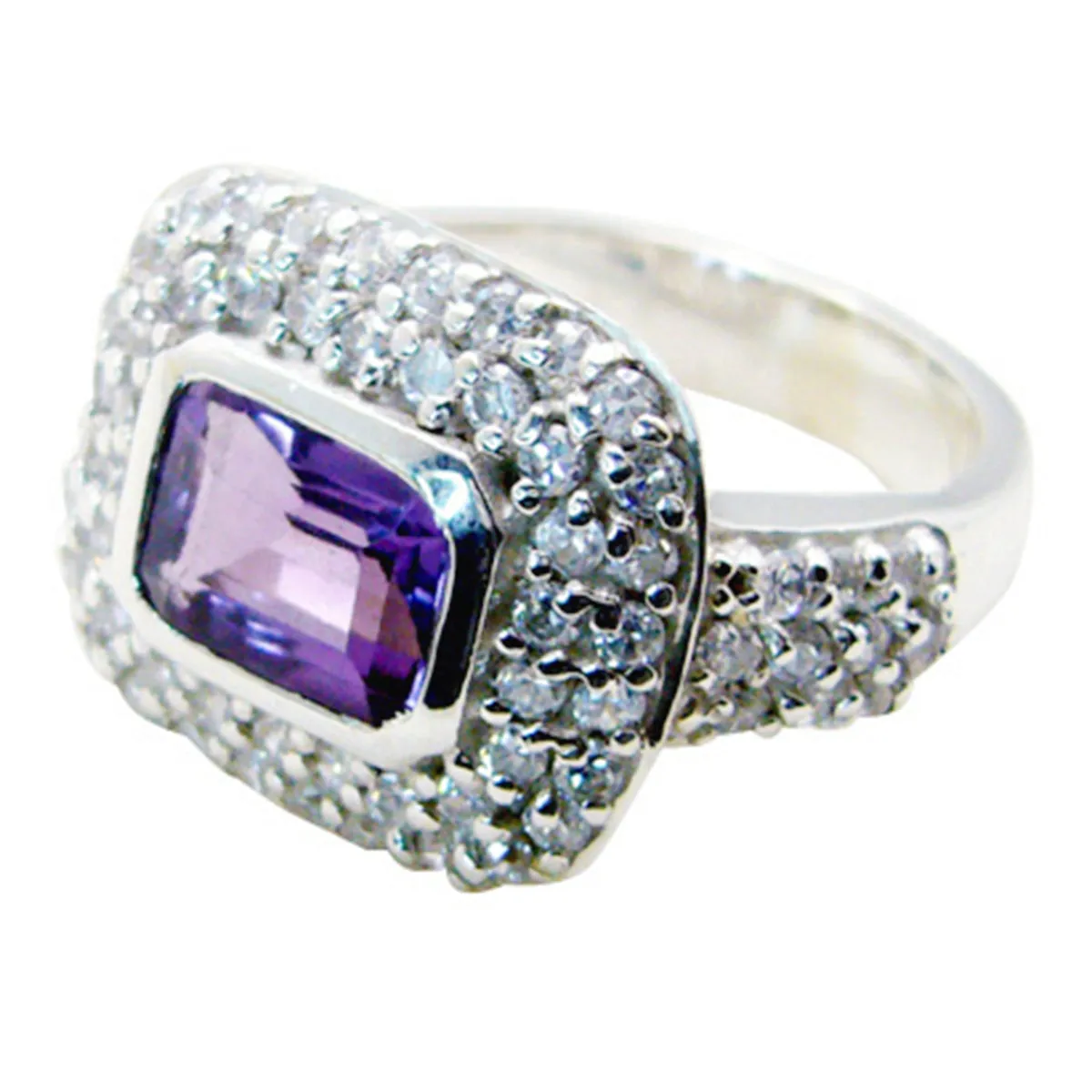 Lovesome Gem Amethyst 925 Sterling Silver Ring Fine Jewelry Brands