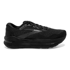 Men's Brooks Ghost Max, Black/Black/Ebony, 8 2E Wide