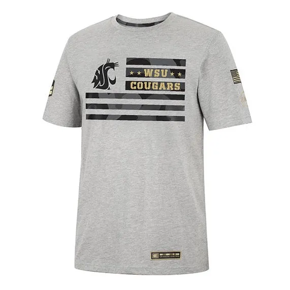 Mens WSU Camo OHT Military Appreciation Short Sleeve Tee