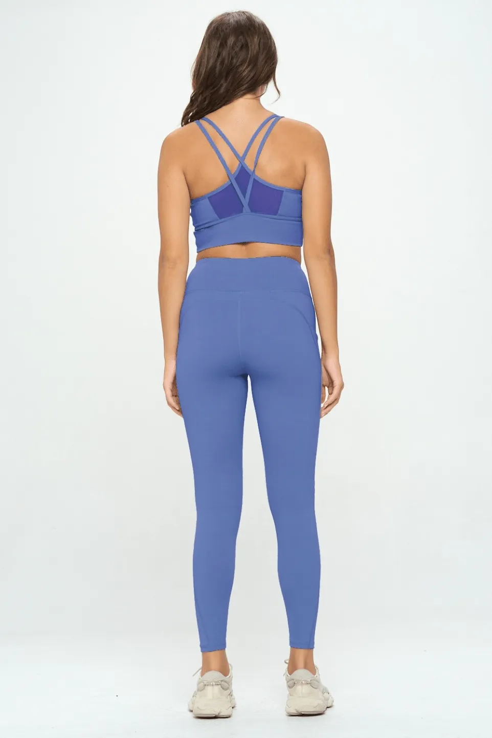 Meshed Sports Bra and Leggings Set