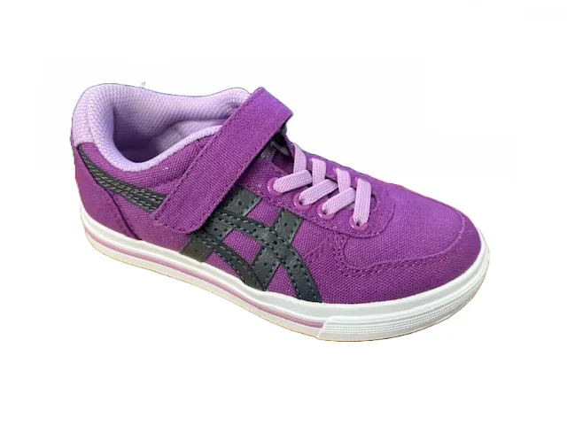 Onitsuka Tiger girl's canvas sneakers shoe Aaron C5A1N 3416 purple dark gray