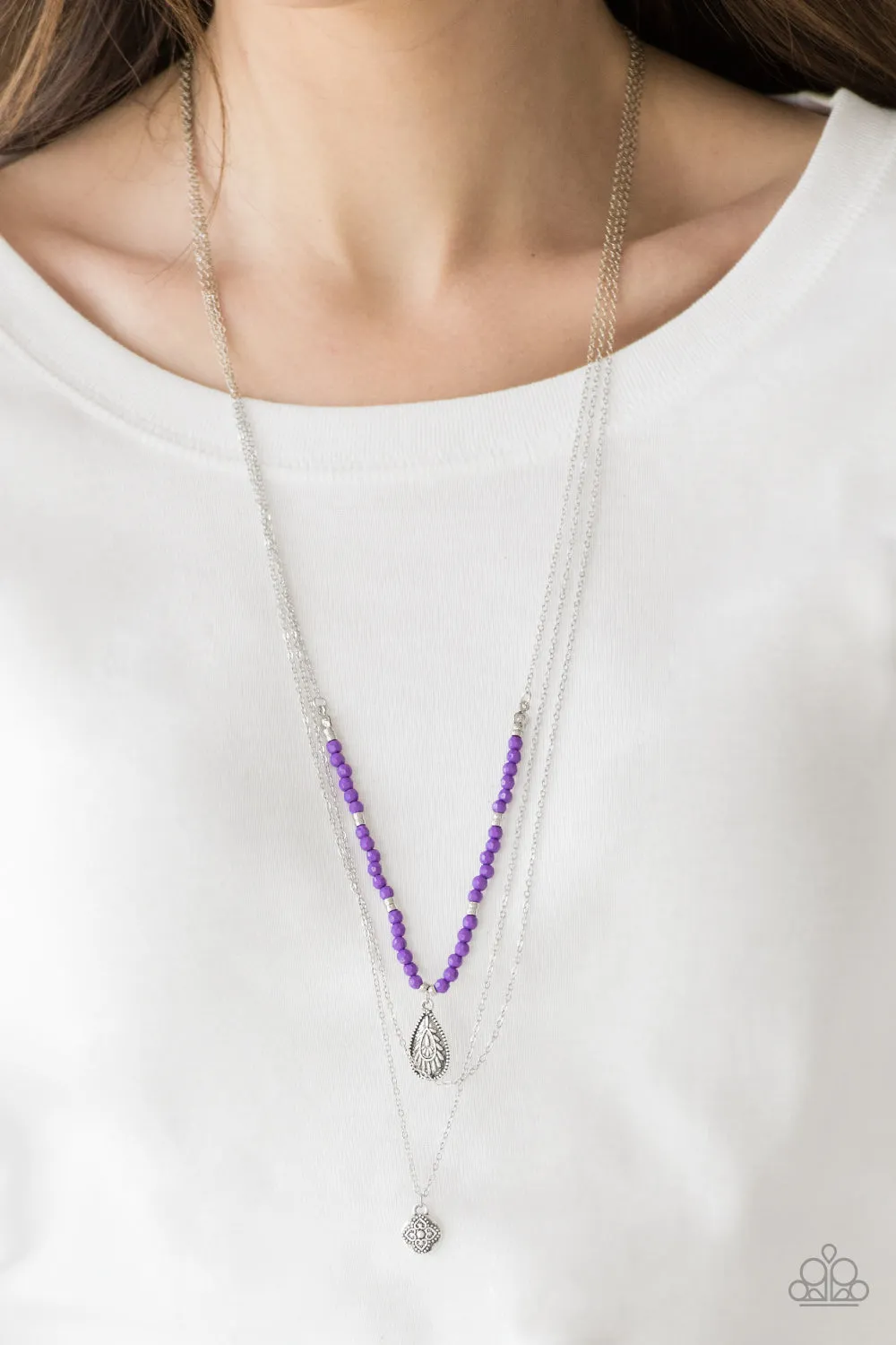 Paparazzi Mild Wild - Purple Necklace