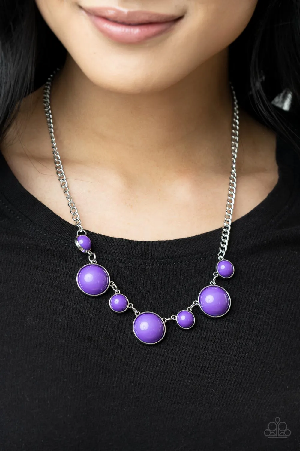 Paparazzi Necklace ~ Prismatically POP-tastic - Purple Necklace