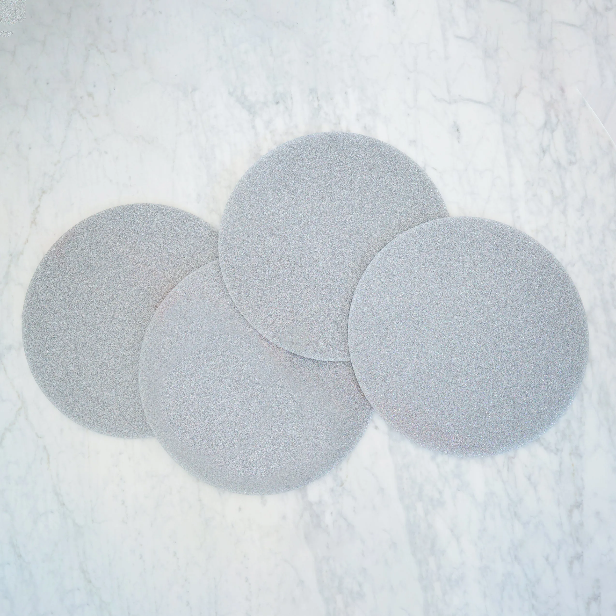 PASTEL GLITTER LUNA ROUND SET OF 4 PLACEMATS