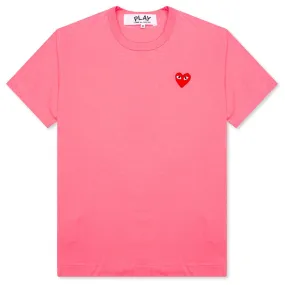 Pastelle Women's Red Emblem T-Shirt - Pink