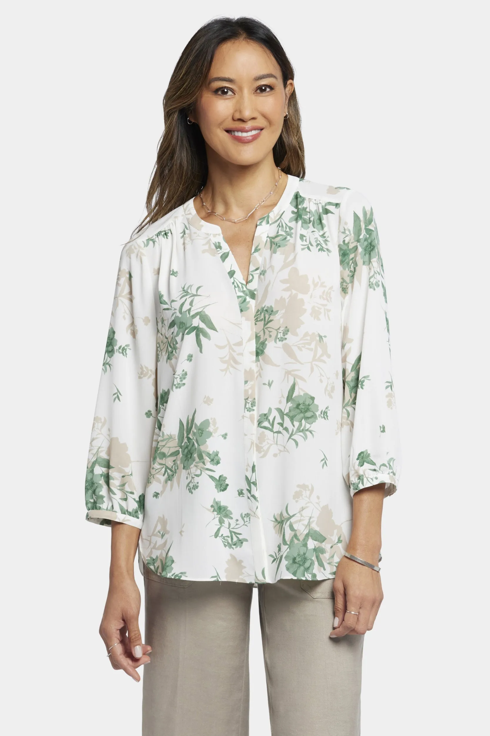 Pintuck Blouse Bloemenprint | Alicia Glen