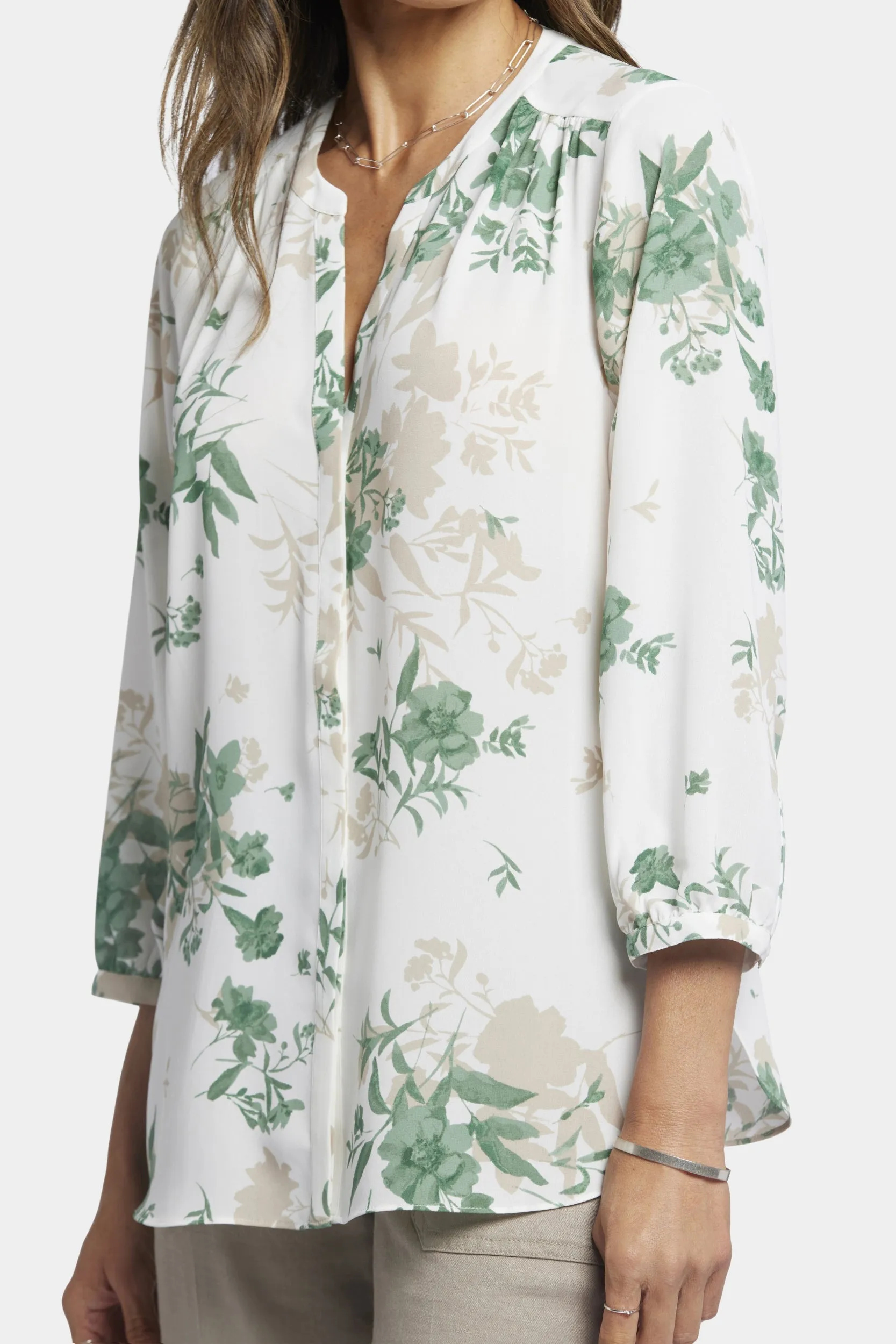 Pintuck Blouse Bloemenprint | Alicia Glen