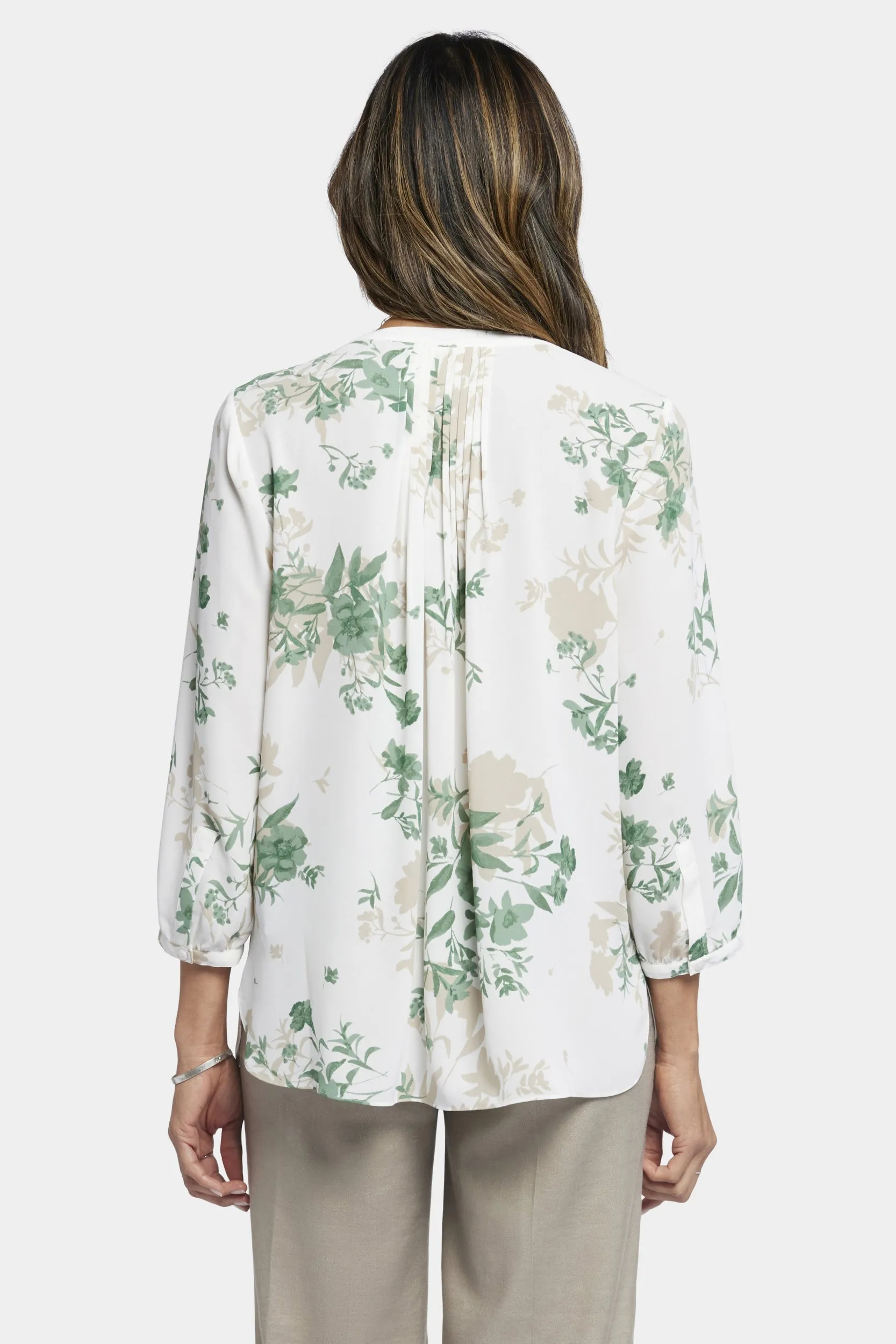 Pintuck Blouse Bloemenprint | Alicia Glen