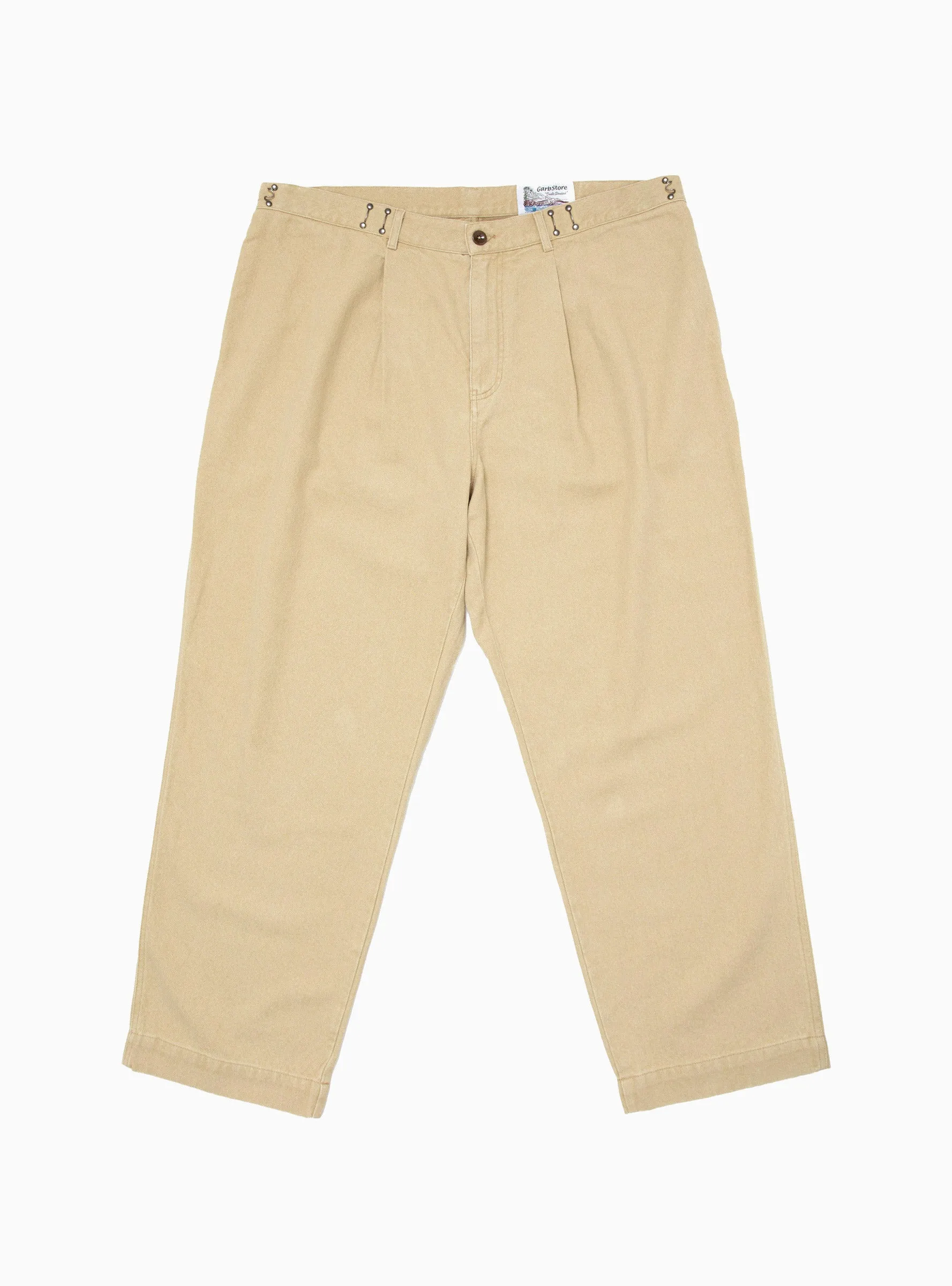 Pleated Hook Pant Tan