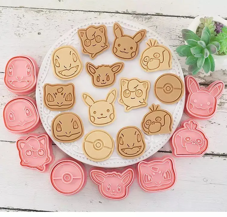 Pokemon Face Cutter & Stamp Set